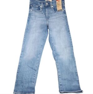 Womens Levi's 724 High Rise Slim Straigh Cropped Jeans Sz 27 NWT